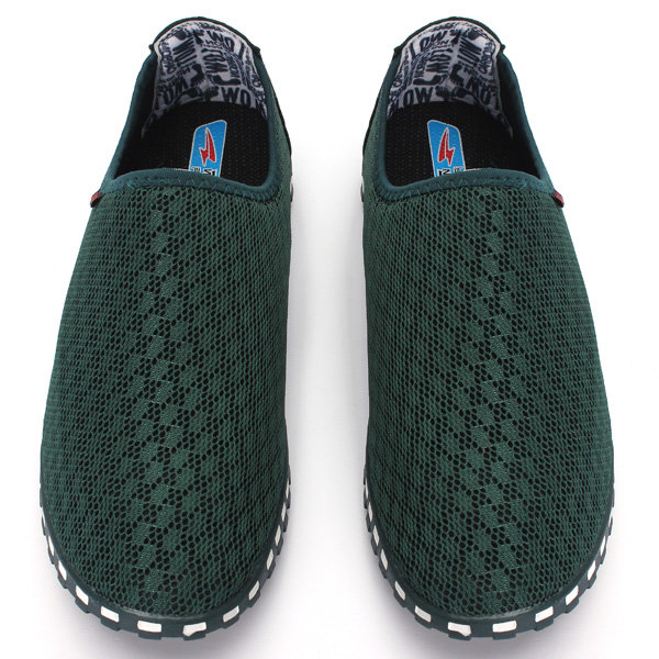 été mens chaussures de maille respirante appartements
